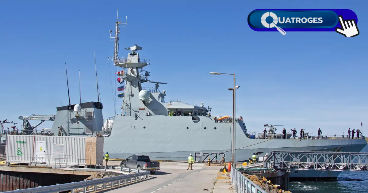 Un buque militar británico cruzó aguas argentinas sin permiso.