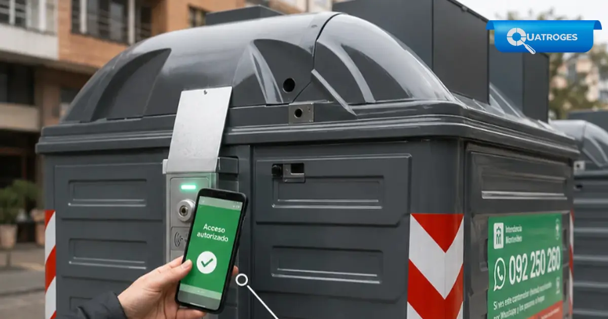 Montevideo probará contenedores con llave digital para restringir el uso a vecinos autorizados